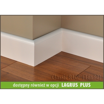 Listwa lakierowana MDF Classic R10F - biały półmat - Lagrus