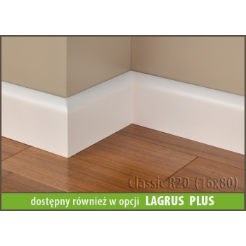 Listwa lakierowana MDF Classic R20 - biały półmat - Lagrus